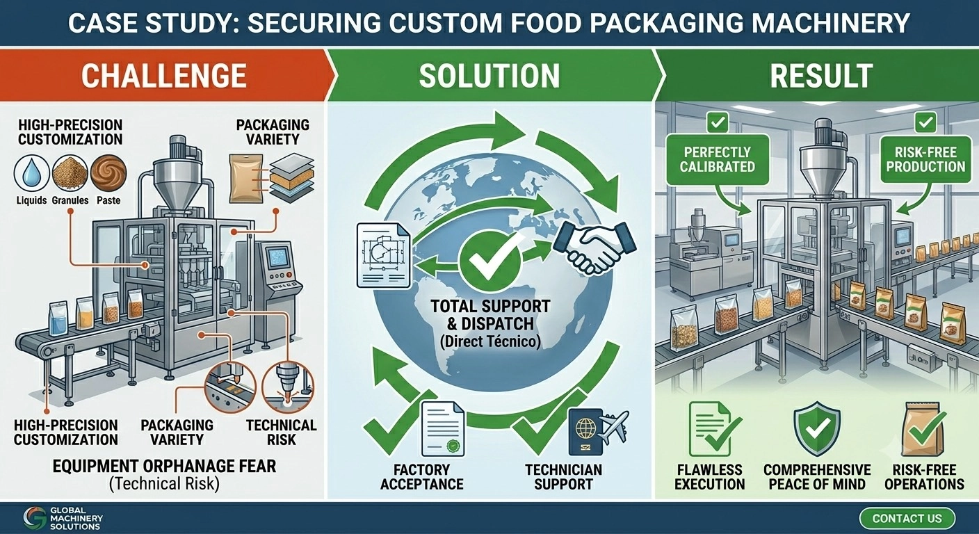 China Food Packaging Machinery Sourcing, Custom Automation Equipment Procurement, Factory Acceptance Test (FAT) Support China, Sourcing Agent with After-Sales Support, Machinery Technician Visa and Deployment Service